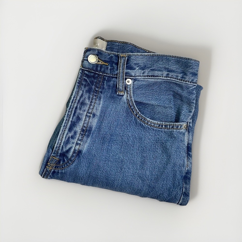 everlane the summer slouch jean straight leg button fly womens size 26 (29x24)